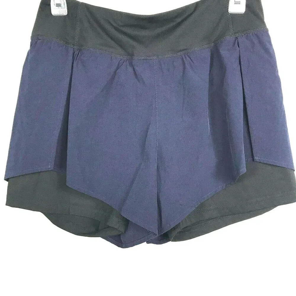 Kimmery Shorts Womens Sz M Black Navy Running‎ Jogging Athletic